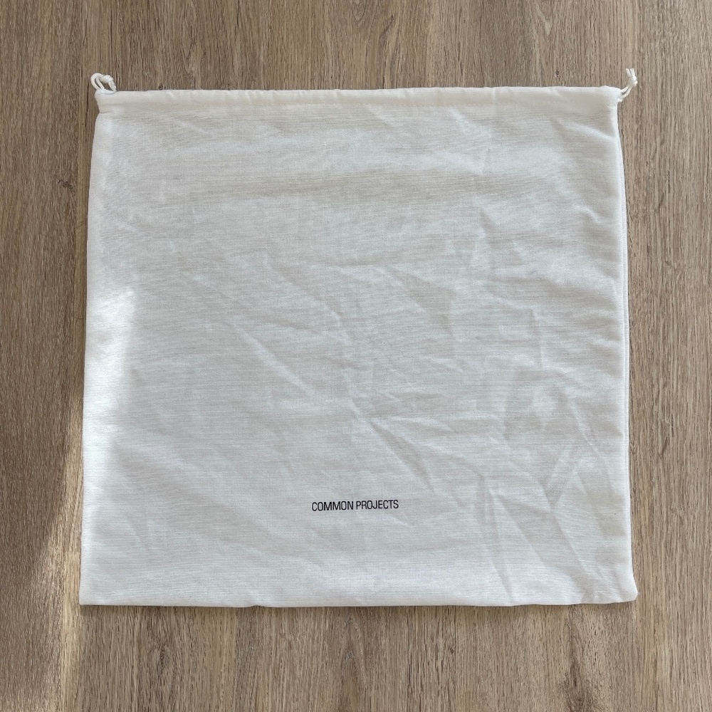 Common Projects Large Drawstring Dust Bag Cover Shoes White NEW